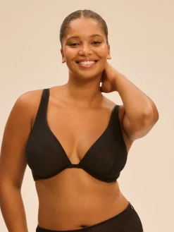 Soutien-gorge triangle avec armatures - Noir