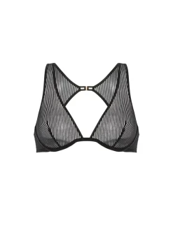 Soutien-gorge triangle avec armatures - Noir