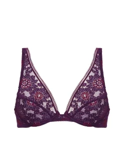 Soutien-gorge triangle avec armatures - Violet Euphoria
