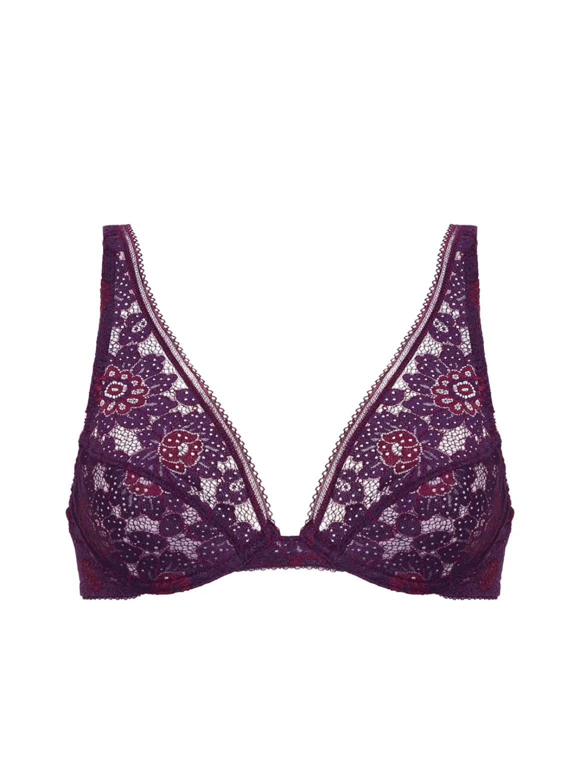 Soutien-gorge triangle avec armatures - Violet Euphoria