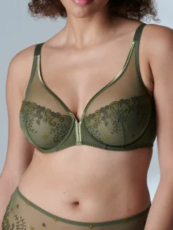 Soutien-gorge triangle emboitant décolleté plongeant - Safari