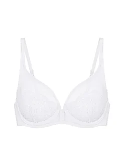 Soutien-gorge triangle emboitant décolleté plongeant - Blanc