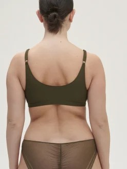 Soutien-gorge triangle sans-armatures - Vert Aventure