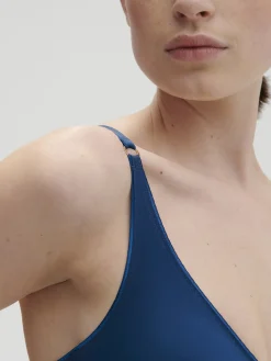 Soutien-gorge triangle sans-armatures - Bleu Poséidon