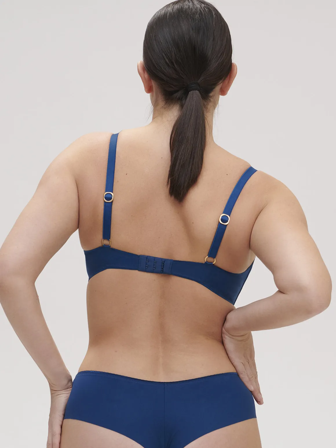 Soutien-gorge triangle sans-armatures - Bleu Poséidon