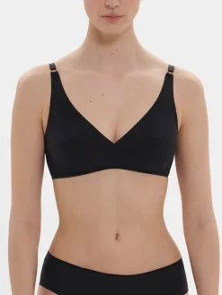 Soutien-gorge triangle sans-armatures - Noir