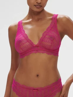 Soutien-gorge triangle sans-armatures - Rose Hibiscus