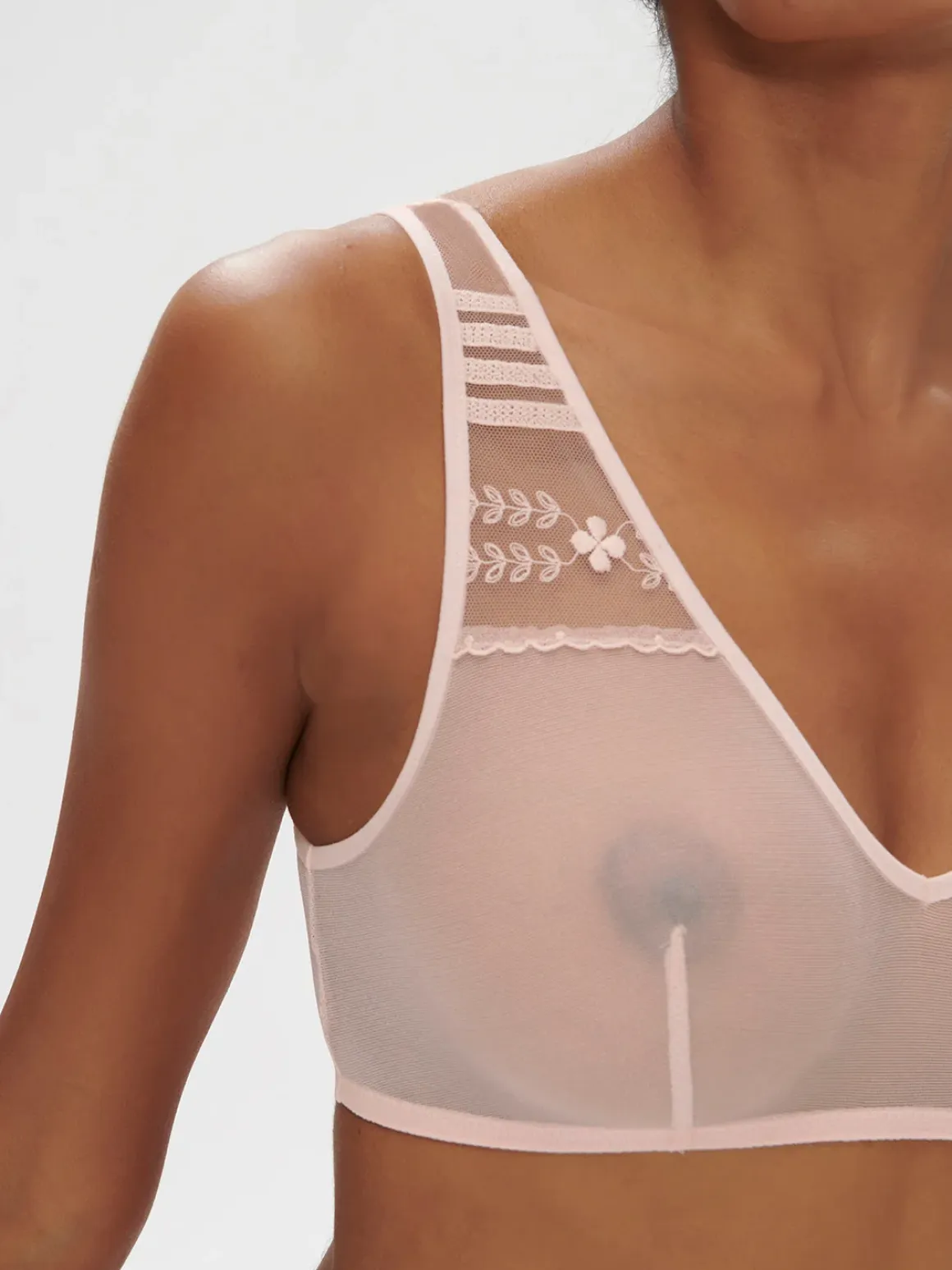 Soutien-gorge triangle sans-armatures - Poudre pétale
