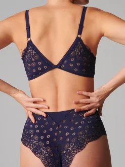 Soutien-gorge triangle sans-armatures - Minuit