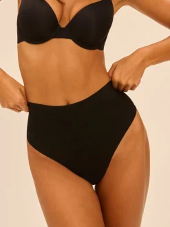 String gainant taille haute - Noir