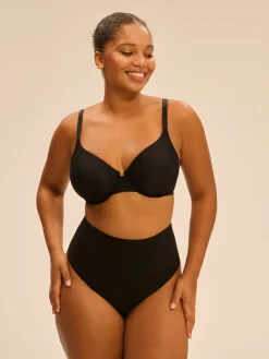String gainant taille haute - Noir