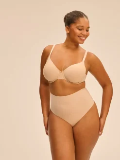 String gainant taille haute - Peau Rosée