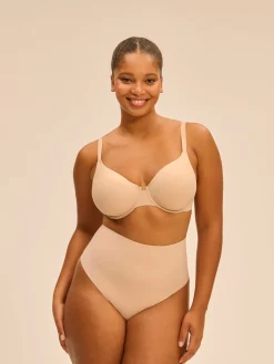 String gainant taille haute - Peau Rosée
