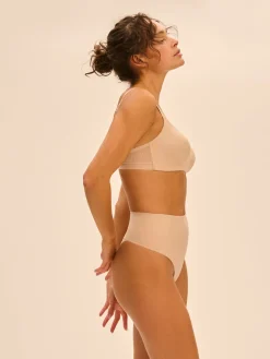 String gainant taille haute - Peau Rosée