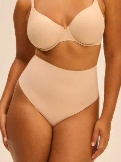 String gainant taille haute - Peau Rosée